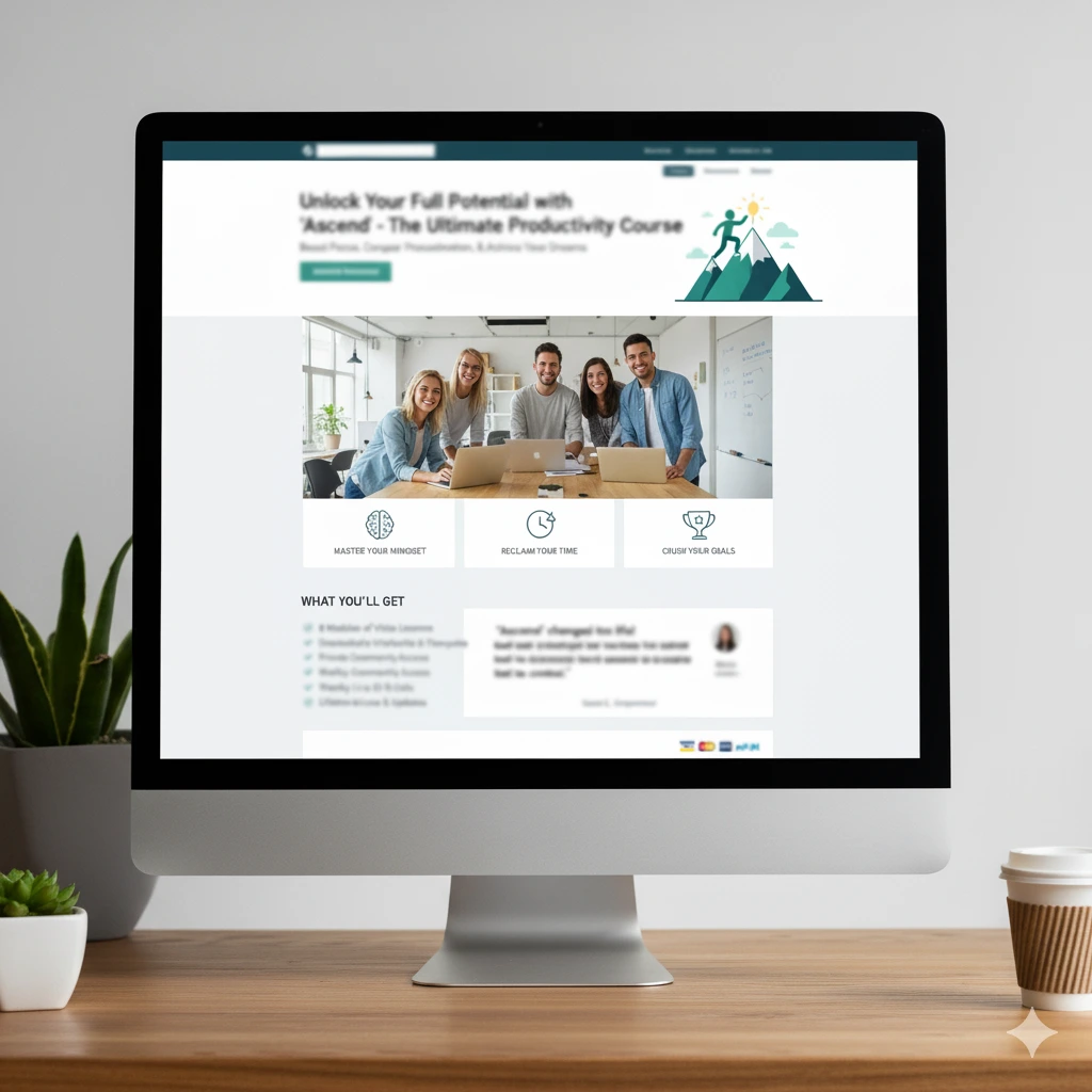 página de ventas estructura