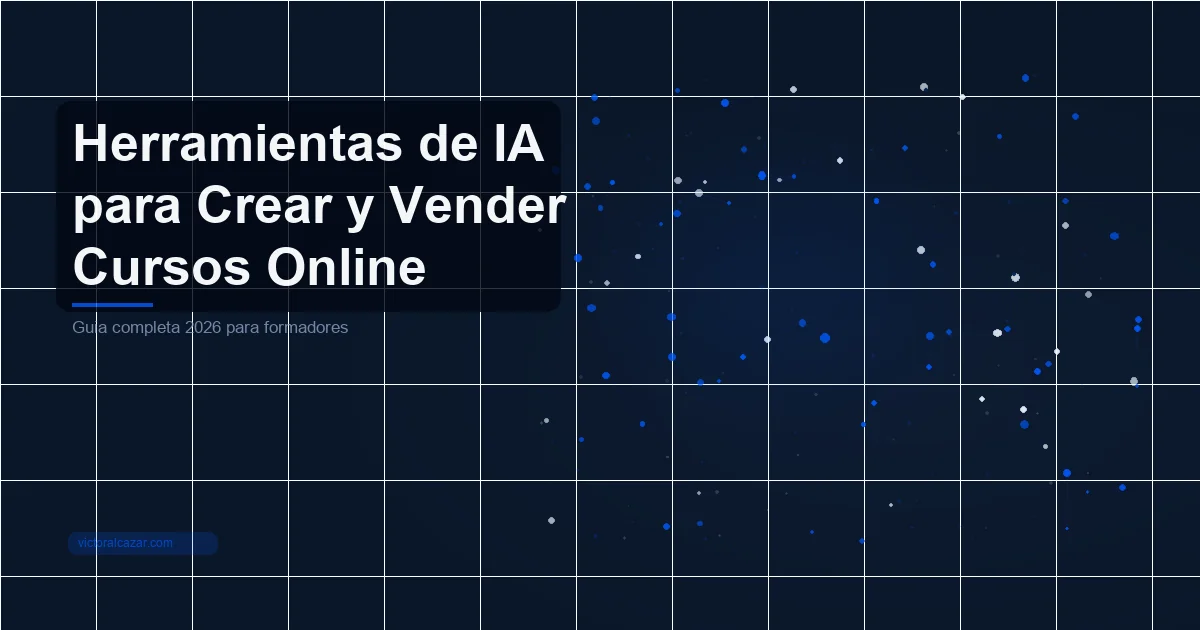 Herramientas de IA para crear y vender cursos online - guía completa 2026 para formadores